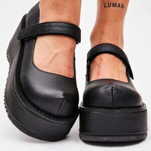 DEMONIA: Dollie - 01 Platform Mary Janes [US 11 WOMEN'S]